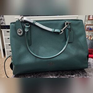 Coach Green Leather Women's Bag